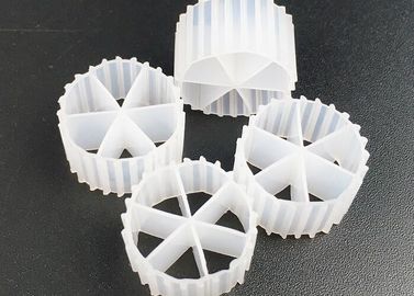 Beli 16*10mm Ukuran MBBR Biocell Filter Media Virgin Bahan HDPE Dan Warna Putih Untuk RAS online manufacture