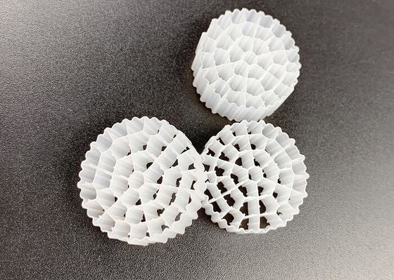 Beli Virgin HDPE 25*10MM Warna Putih MBBR Media Filter Plastik Luas permukaan besar online manufacture