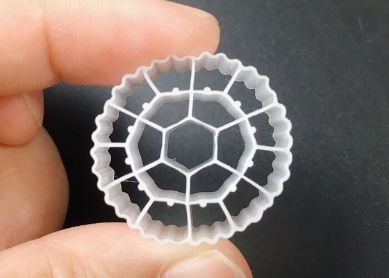 19 Lubang 25x10MM Media terapung MBBR Activecell Untuk Pengolahan Air Limbah