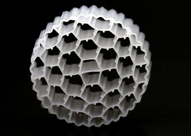 PE38 Mbbr Filter 25*4mm Hdpe Safty Moving Bed Filter Media Luas permukaan besar