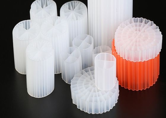 Umur panjang 19 lubang K1 Filter Media Perawan Bahan HDPE Bio Balls Untuk RAS Dan Air Limbah