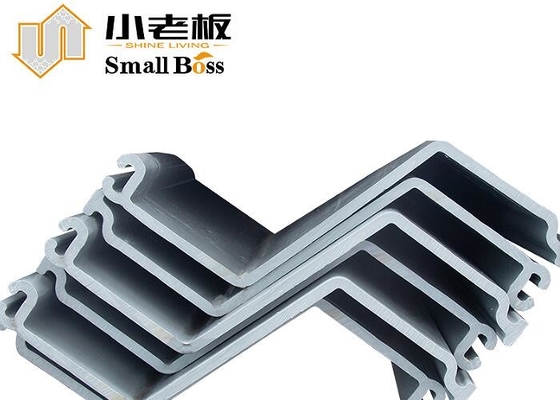 Tipe Z Vinyl PVC Sheet Pile Uvioresistant Untuk Pembangunan Jalan