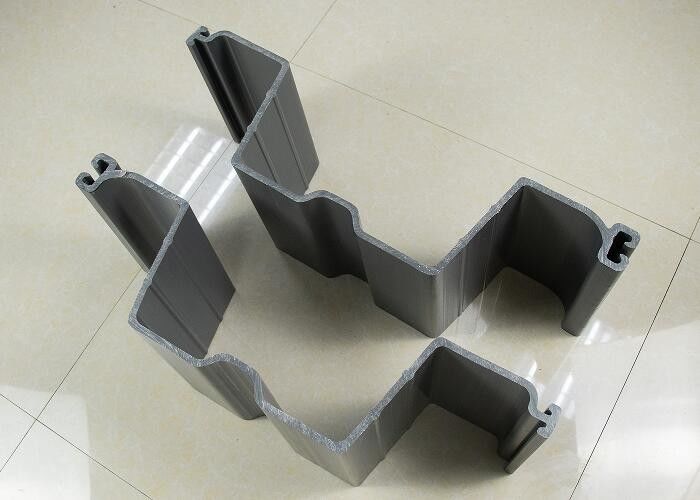 Plastik Pvc Warna Abu-abu UPVC Lembar Piling Untuk Seawalls Konstruksi Sipil