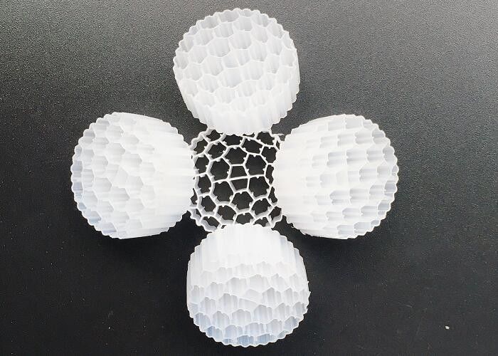 Activecell Biotube MBBR Plastic Filter Media Putih Warna 800m2/M3
