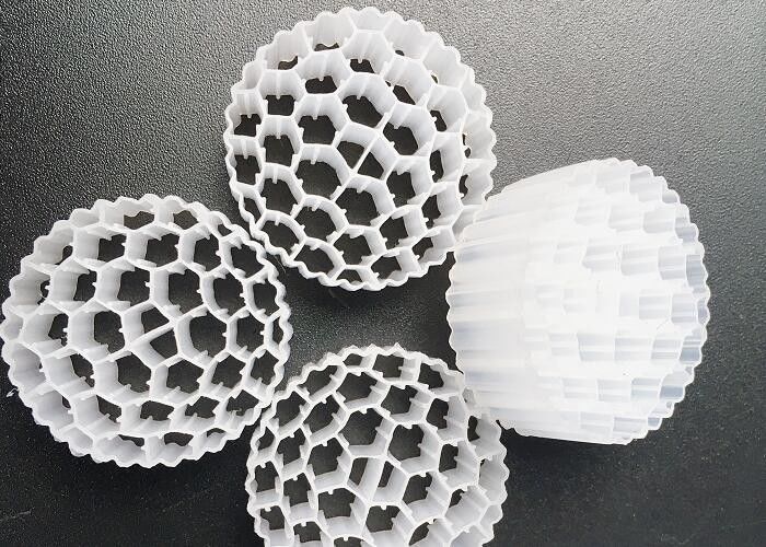 Activecell Biotube MBBR Plastic Filter Media Putih Warna 800m2/M3