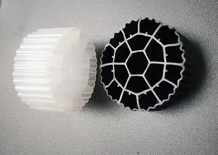 Proses Sel Aktif Warna Putih HDPE Plastik Media MBBR Untuk SBR