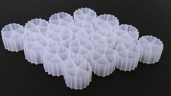 Bola bio MBBR untuk akuarium dengan warna putih 11*7mm dan bahan HDPE murni