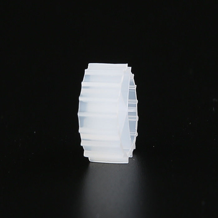 Warna Putih MBBR Bio Media Dengan Perawan HDPE Material Aquarium Filter Pengolahan Air Limbah