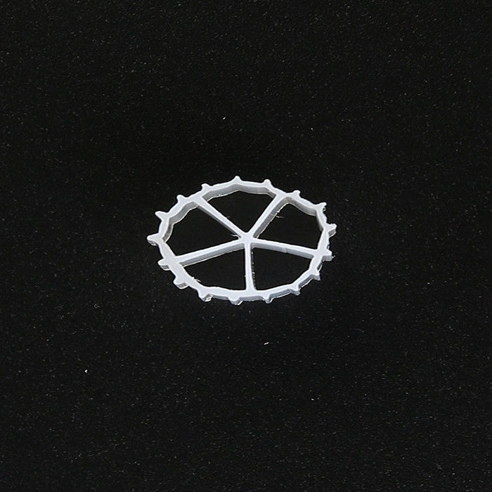 Putih 5 lubang Perawan HDPE Filter Media Umur Panjang Ukuran 10mm X 7mm