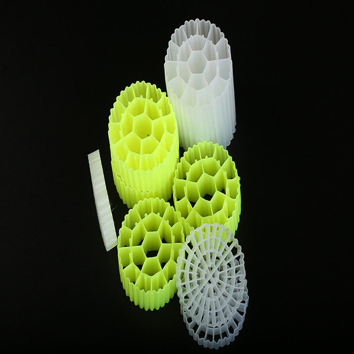 Colorul Plastic Biocell Filter Media Pengolahan Makanan Super Dekarburisasi