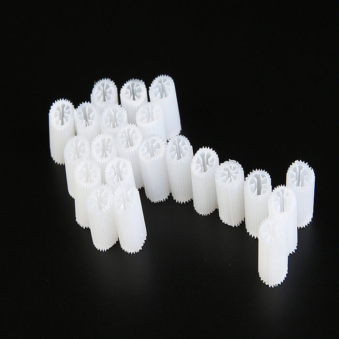 Virgin MBBR Bio Media Berat Ukuran 5*10mm Putih Virgin HIPS Bahan Plastik Biocell