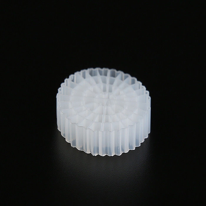 Warna Putih MBBR Bio Media Virgin HDPE Material K5 Untuk Pengolahan Air Limbah