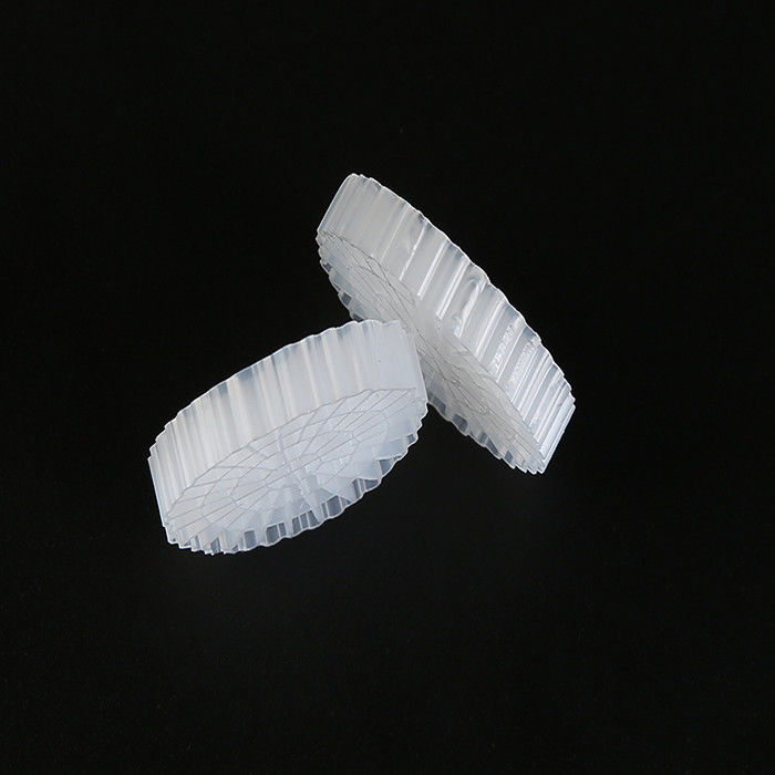 RAS Putih Plastik Filter Media MBBR K5 Untuk peternakan ikan, pengolahan air