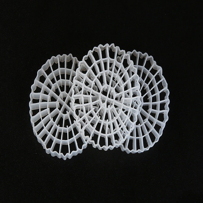 Pengolahan Limbah Media Filter Plastik MBBR HDPE biomover besar 1200 m2/m3 Permukaan Perangkat IFAS