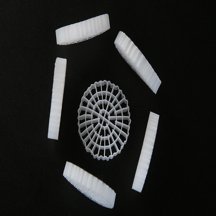 Super Decarburization MBBR Pengolahan Air Media Filter Terapung 25mm X 4mm