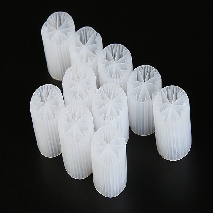 Media Filter Biocell Virgin HDPE Fish Pond Warna Putih Luas permukaan yang baik