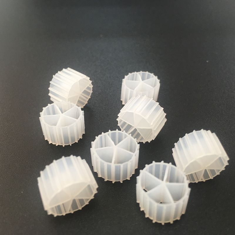 Virgin HDPE Material MBBR Bio Media 10*7mm Ukuran Untuk Umur Pelayanan yang Panjang