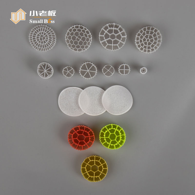 K3 warna apapun Mbbr Bio Filter Media Carrier untuk Penghapusan Limbah Kota