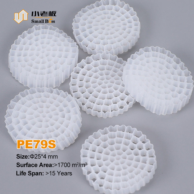 Virgin HDPE Material Mbbr Bio Media K5 Warna Putih Untuk Ifas Peralatan Filter Media