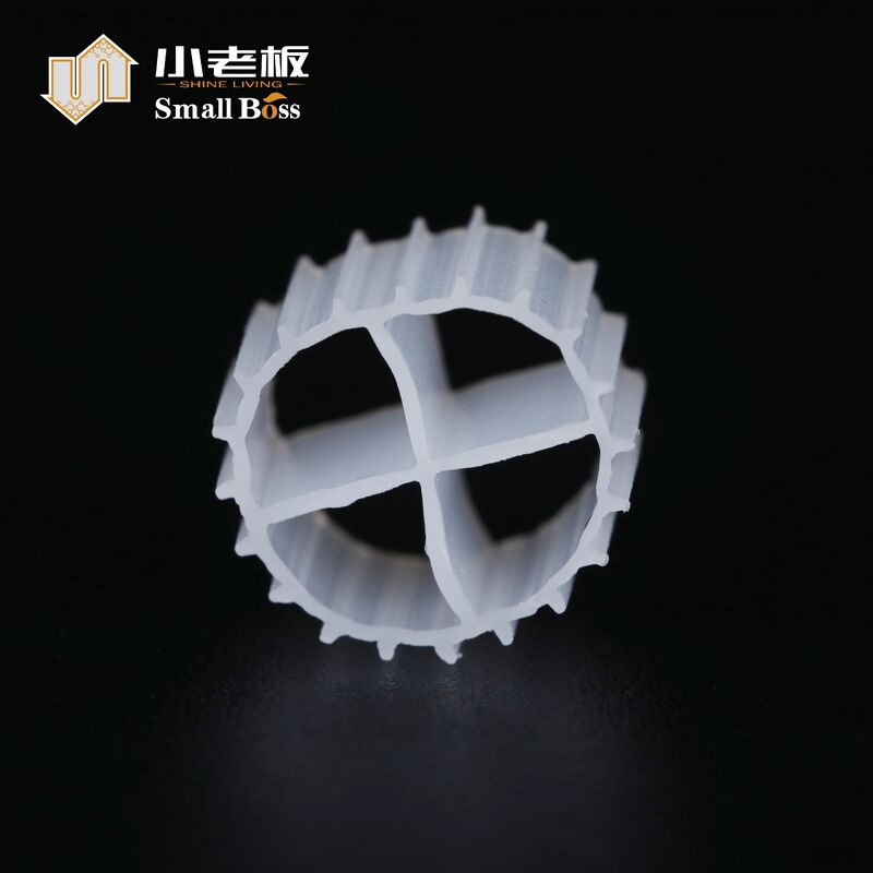 HDPE Ukuran Kecil K1 Biofilter Media 900m2 / M3 Luas permukaan 11*7mm Ukuran