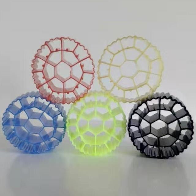 MBBR Bio Balls PE MBBR Filter Media 19 Nomor Lubang Untuk Pengolahan Limbah