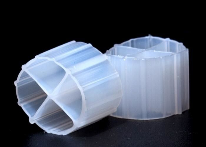 12*9mm MBBR Biofilter Media Dengan Warna Putih Dan Perawan HDPE Material Biopipe Bioballs