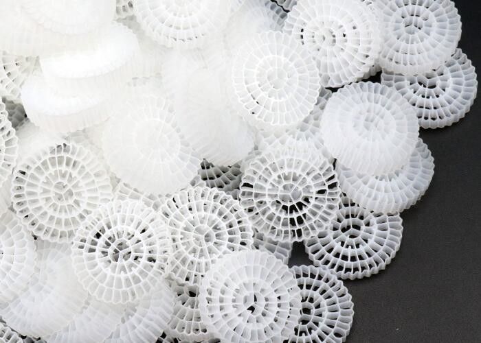 HDPE Floating Moving Bed Filter Media Untuk Pabrik Pengolahan Air Biosel MBBR