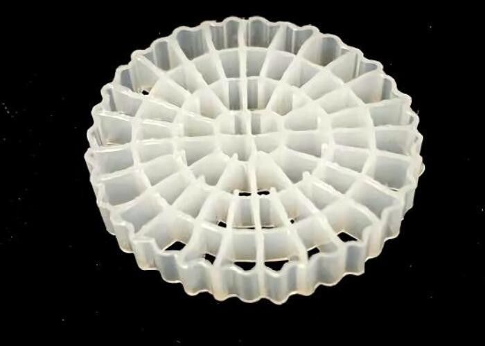 25*4mm Ukuran Media Bergerak Filter Pengolahan Limbah MBBR Bio Media K5