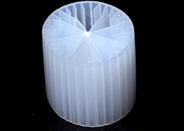Virgin HDPE Material MBBR biopipe Filter Media Untuk Tangki Anaerobik 15*15mm Ukuran