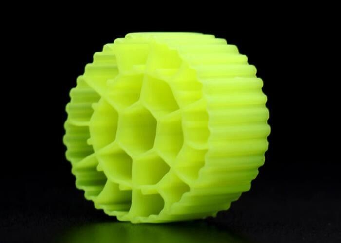 Kuning Mbbr Plastik Bio Balls Filter Media Untuk Akuarium 25mm X 12mm Hot Mold
