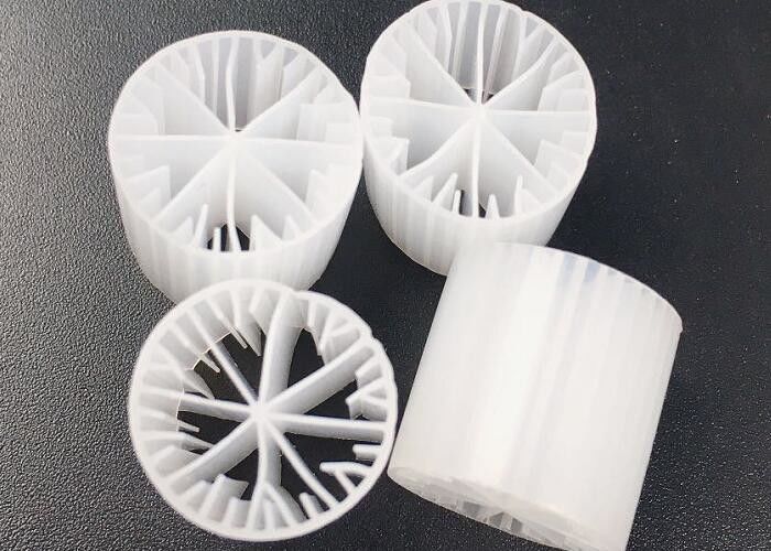 Tangki anaerobik 15*15mm jika proses MBBR bioball jangka panjang hdpe media filter ramah lingkungan