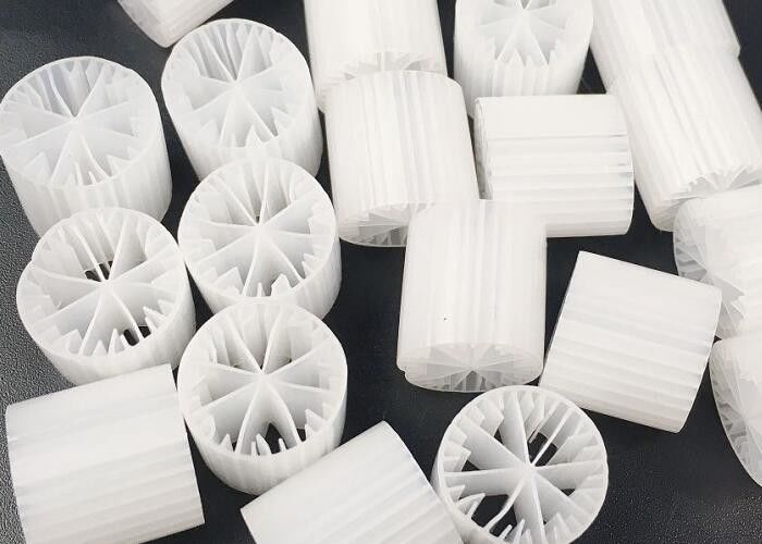 Tangki anaerobik 15*15mm jika proses MBBR bioball jangka panjang hdpe media filter ramah lingkungan