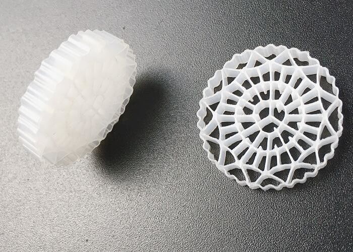 25*5MM UV Resistant BIO Filter Media Bentuk Bunga Plastik Biocell