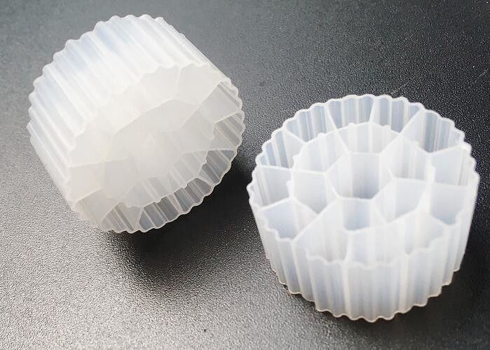 Warna Putih 25*12mm Mbbr Bio Media Ifas Proses Bod Penghapusan Cod