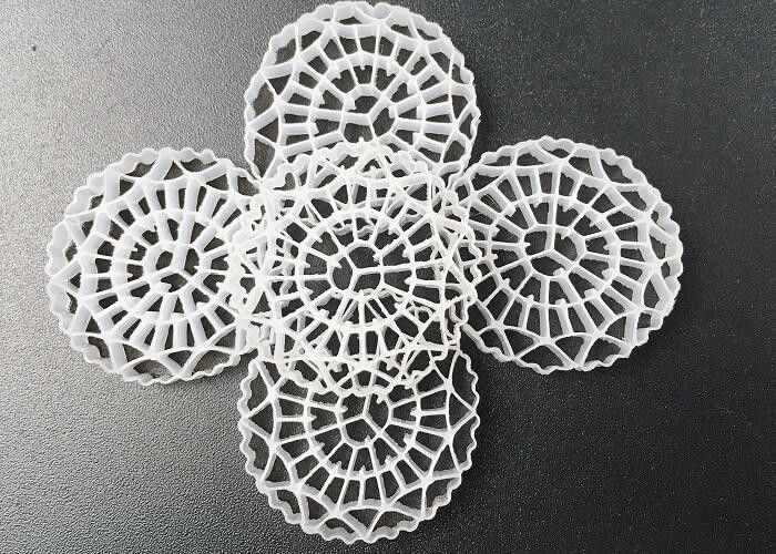 25*5mm K3 Filter Media Hdpe Material Ifas Proses MBBR Bioballs