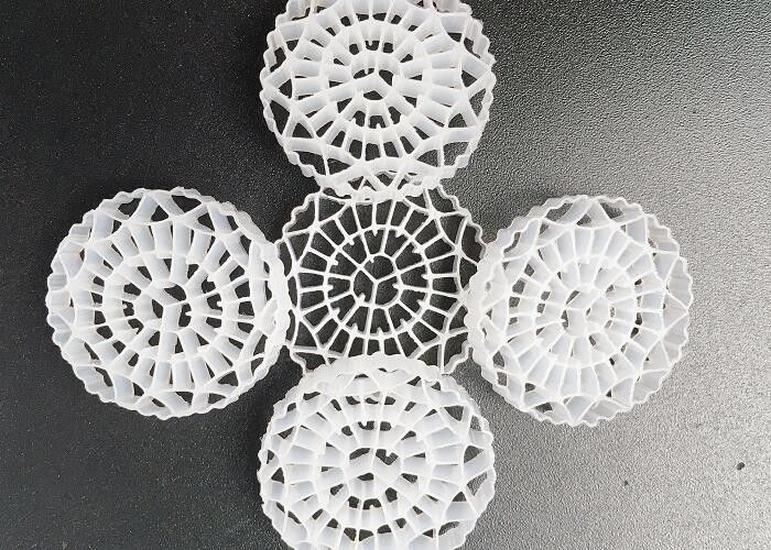 25*5mm K3 Filter Media Hdpe Material Ifas Proses MBBR Bioballs