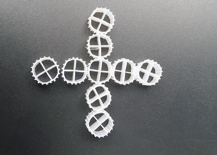 Ketahanan dampak yang baik Koi media filter terapung tempat tidur bergerak Biofilter pembersih diri