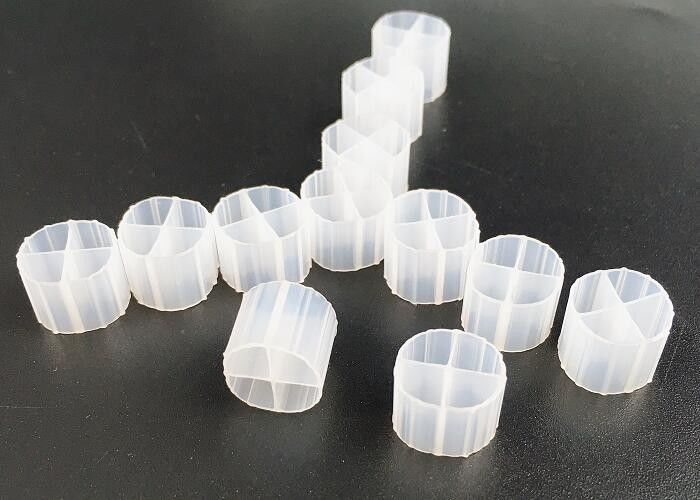 Efisiensi Tinggi MBBR Bio Media K1 Micro Media 12mm X 9mm Warna Putih