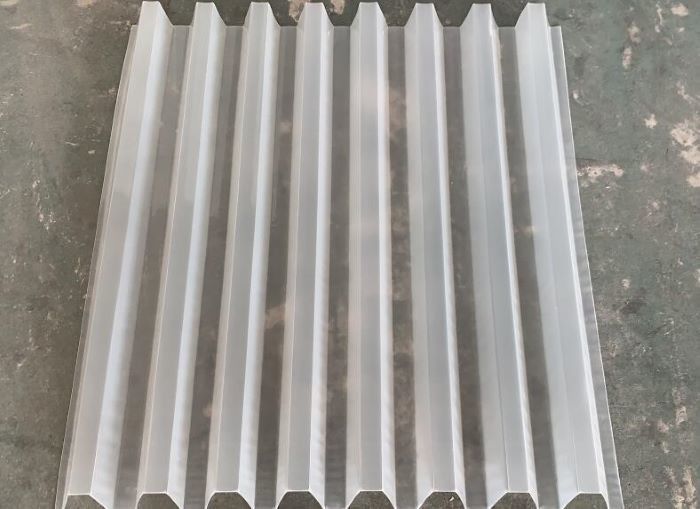 UV Ioresistant Lamella Filter Ditenggelamkan Filter Tetap Berangin Warna Putih