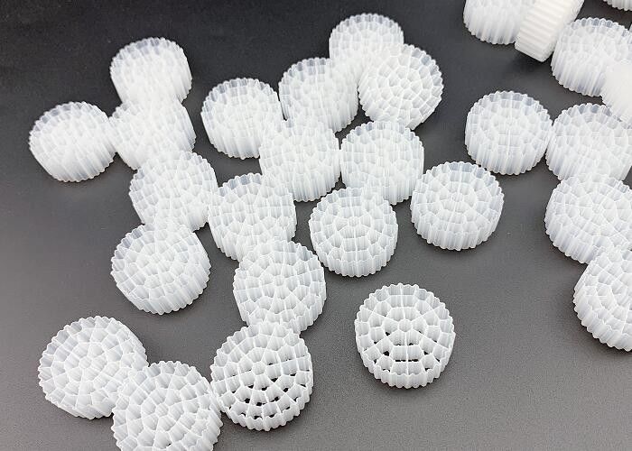 MBBR Bio Ball Wastewater Treatment Media Filter Plastik 25*10MM