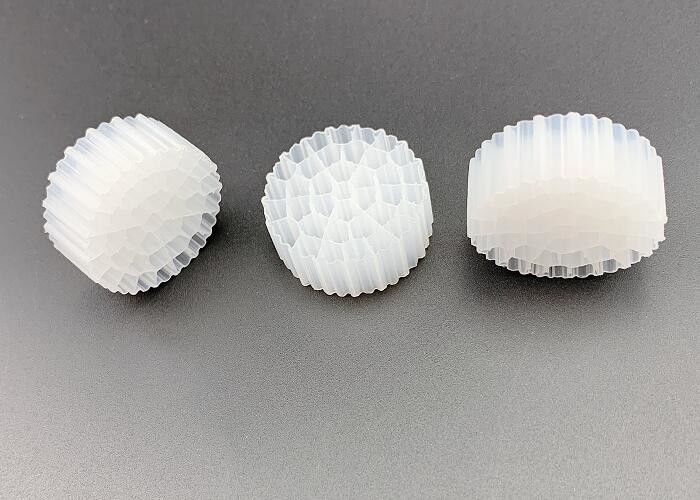 FDA PE37 25*10MM Media Filter Terapung MBBR HDPE Putih