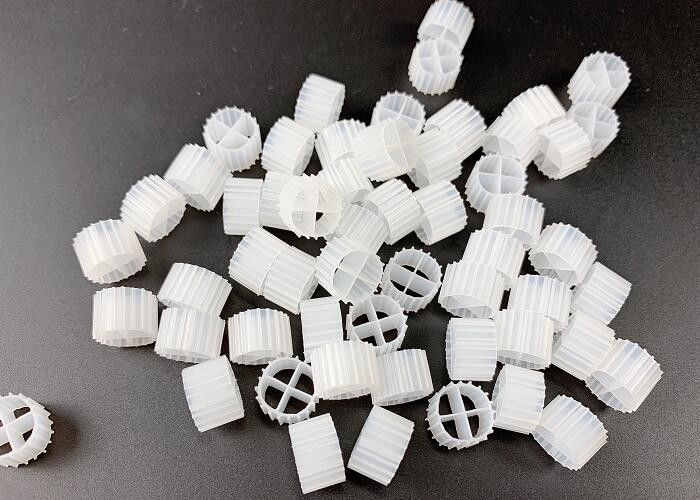 11*7mm Warna Alam Dan Perawan Bahan HDPE MBBR Biofilm Carrier Manufacturer