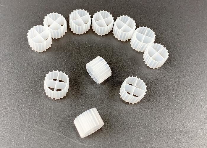 Virgin HDPE White 11MM Bio Filter Media Untuk Denitrifikasi