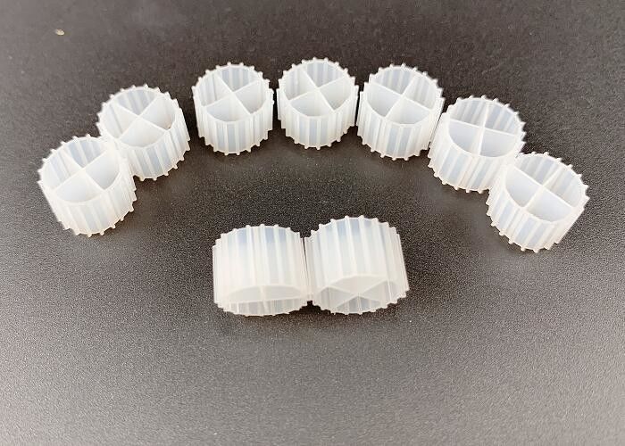 Virgin HDPE White 11MM Bio Filter Media Untuk Denitrifikasi
