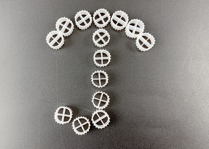 11*7mm MBBR Bio Balls Filter Media Luas permukaan besar