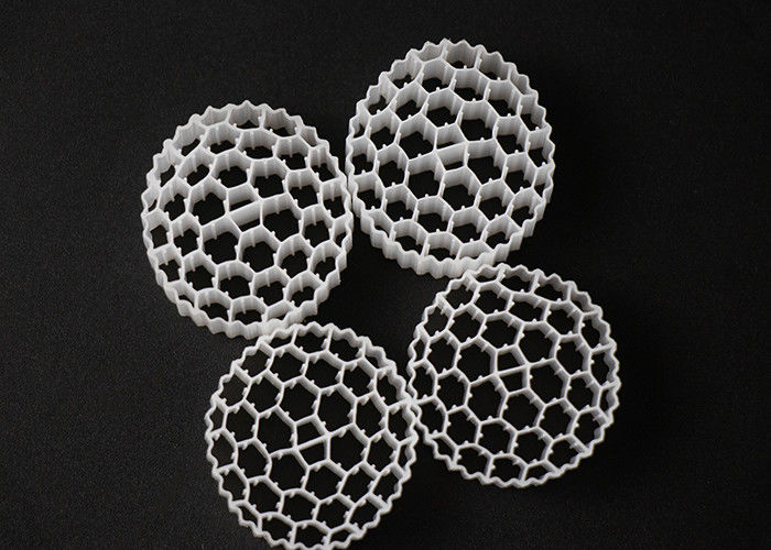 Warna Putih Bahan Hdpe 38 Lubang MBBR Carrier Virgin PE