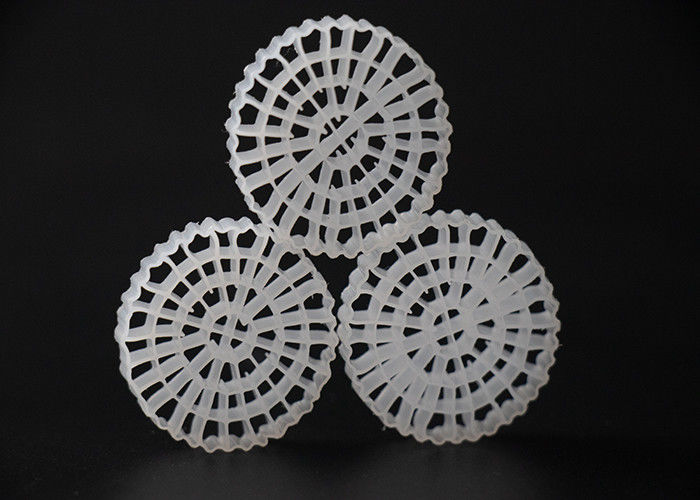 Luas permukaan tinggi K1 Filter Media Putih Perawan Bahan HDPE Penghematan energi