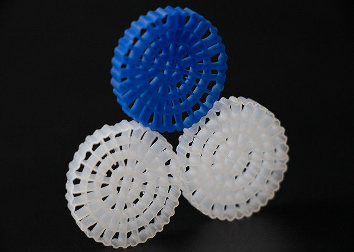 Pengolahan Limbah Media Filter Plastik MBBR HDPE biomover besar 1200 m2/m3 Permukaan Perangkat IFAS