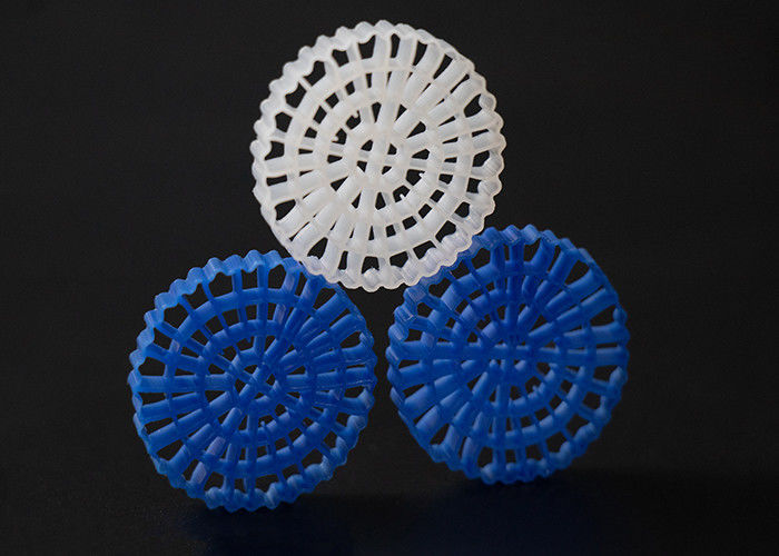 Pengolahan Limbah Media Filter Plastik MBBR HDPE biomover besar 1200 m2/m3 Permukaan Perangkat IFAS