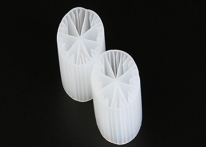 Bahan Plastik MBBR Bio Media Virgin HDPE Dan Warna Putih 15*15mm Ukuran Untuk Air